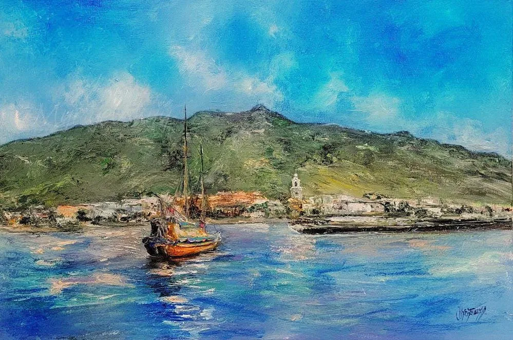 Summer Memory — original impressionist oil painting by Volodymyr Myriyevskyy, 90 × 60 cm (35″ × 24″)