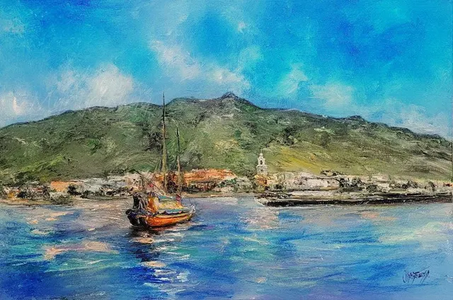 Summer Memory — original impressionist oil painting by Volodymyr Myriyevskyy, 90 × 60 cm (35″ × 24″)