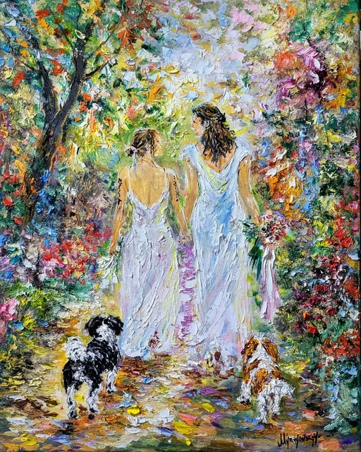 The Fairytale Day — original impressionist oil painting by Volodymyr Myriyevskyy, 40 × 50 cm (16″ × 20″)