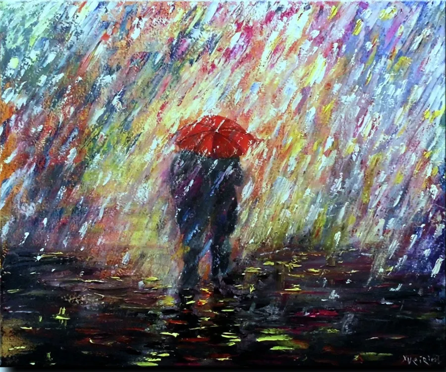 14.97'' X 18.11'' (38cm X 46cm) — sold original oil painting by Volodymyr Myriyevskyy
