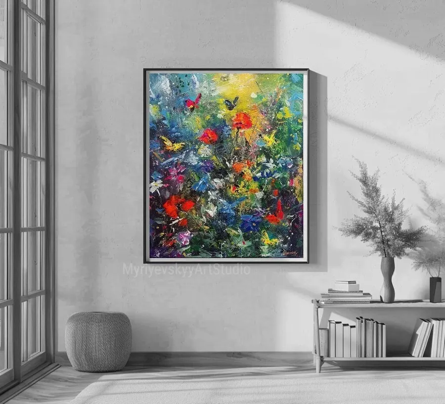 Abstract — sold original oil painting by Volodymyr Myriyevskyy
