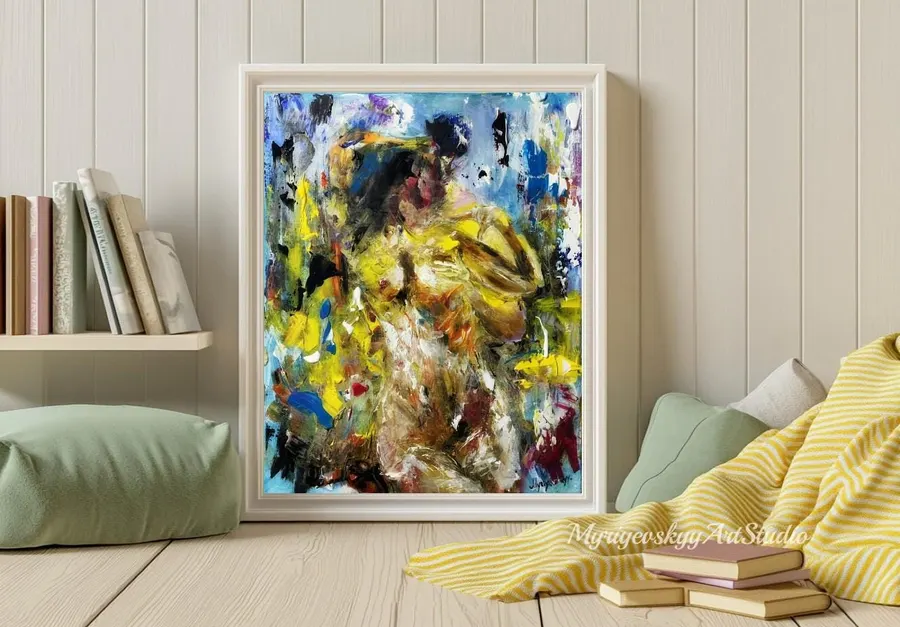 Abstract Nude — sold original oil painting by Volodymyr Myriyevskyy