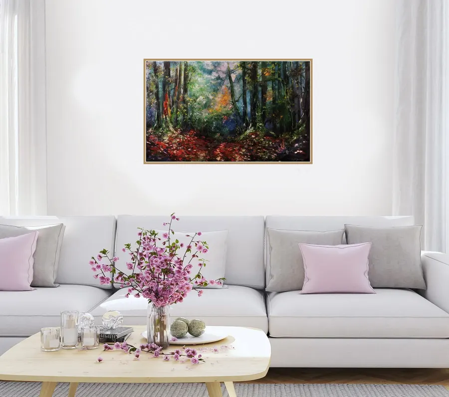 Autumn Art Forest — sold original oil painting by Volodymyr Myriyevskyy