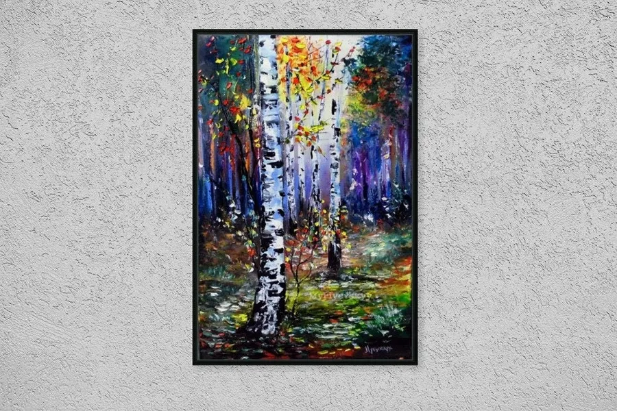 Autumn Woodland Scenery — sold original oil painting by Volodymyr Myriyevskyy