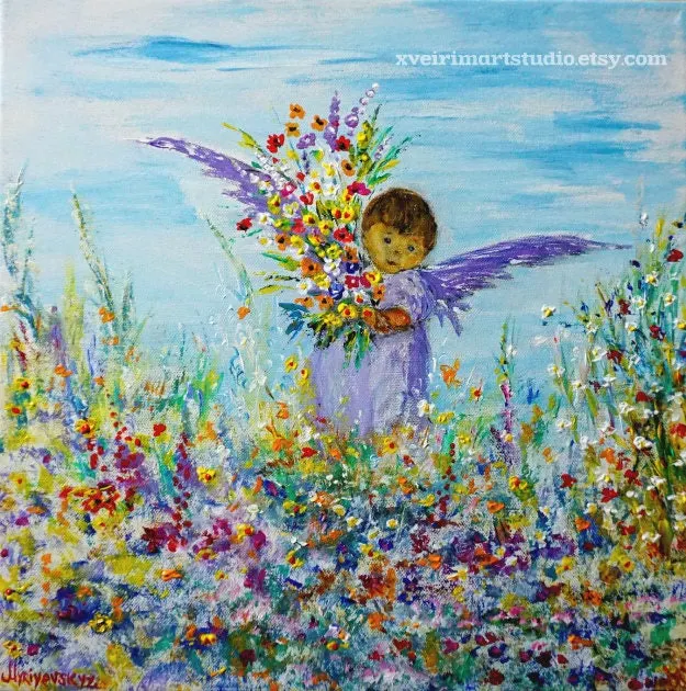 Bringing Good Things — sold original oil painting by Volodymyr Myriyevskyy