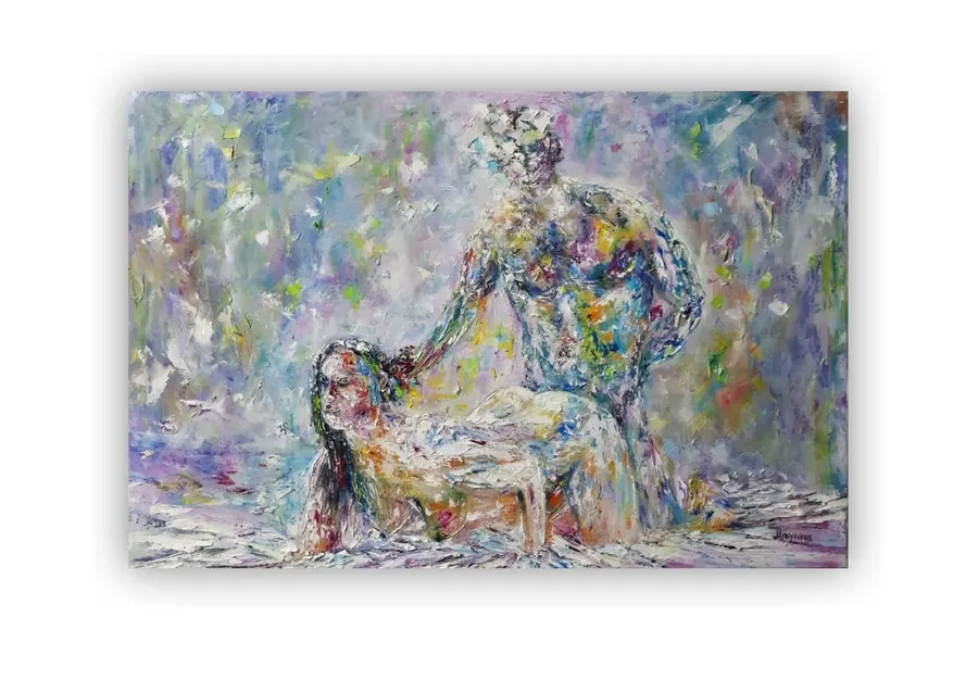 Couple In Love — sold original oil painting by Volodymyr Myriyevskyy