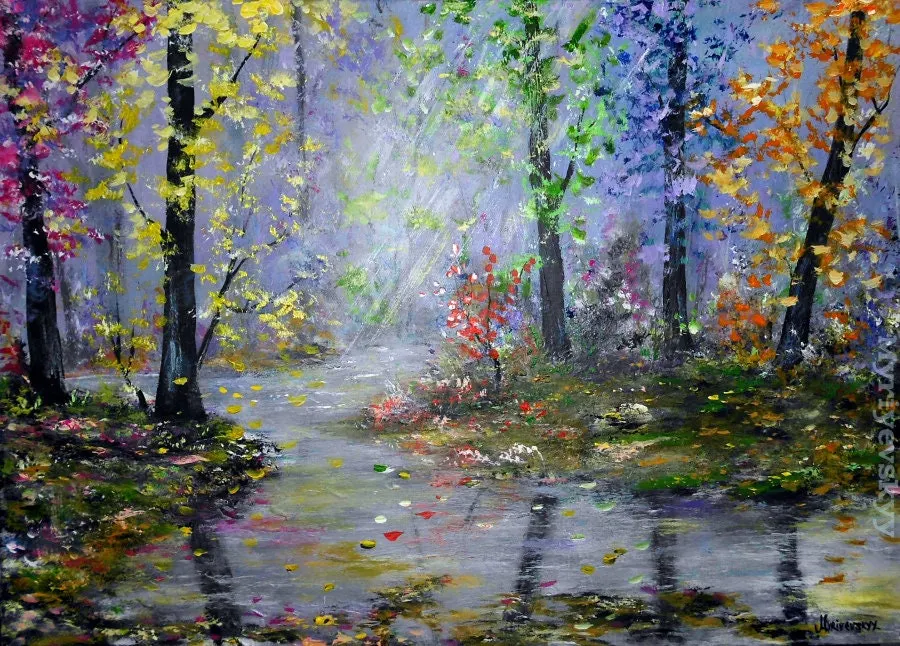 Fairy Forest — sold original oil painting by Volodymyr Myriyevskyy