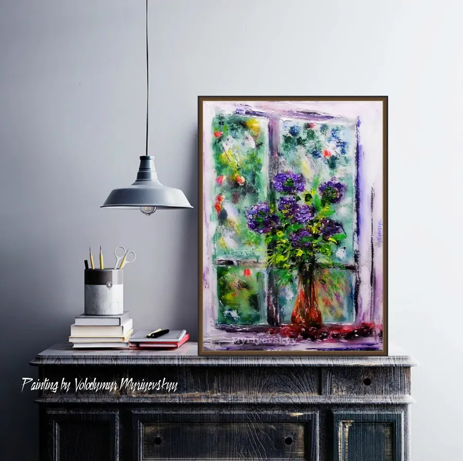 Flower Still Life Of Happiness — sold original oil painting by Volodymyr Myriyevskyy