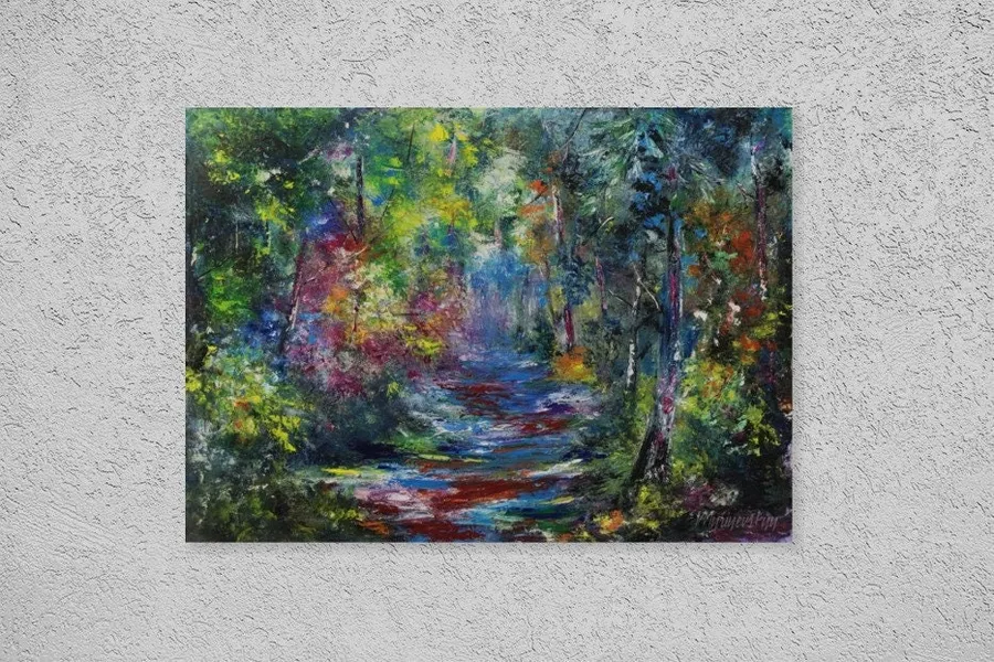 Forest Landscape — sold original oil painting by Volodymyr Myriyevskyy