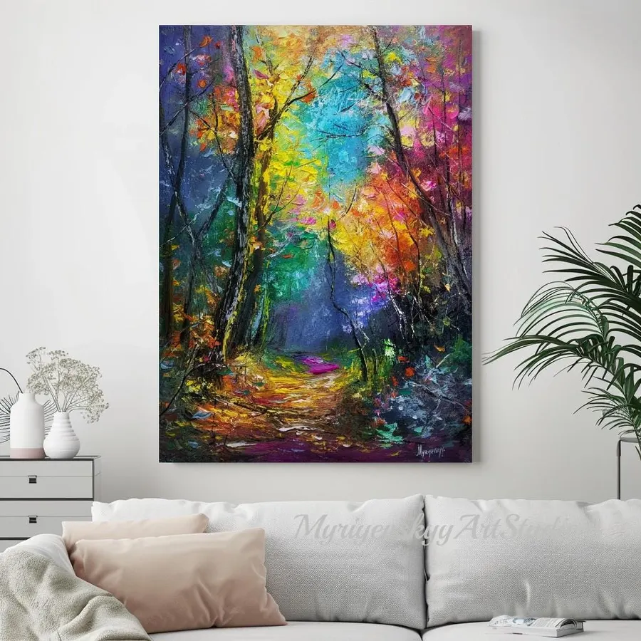 Forest Path — sold original oil painting by Volodymyr Myriyevskyy