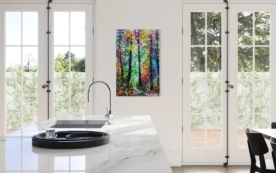Forest Shadows Painting By Volodymyr Myriyevskyy — sold original oil painting by Volodymyr Myriyevskyy