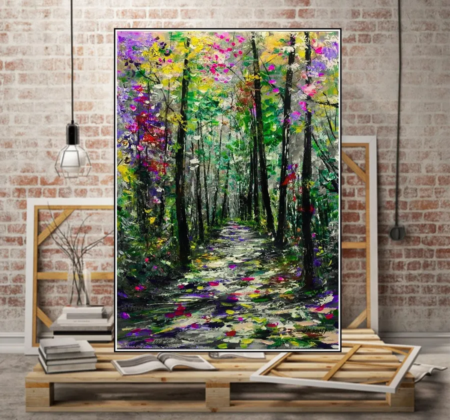 Green Forest — sold original oil painting by Volodymyr Myriyevskyy
