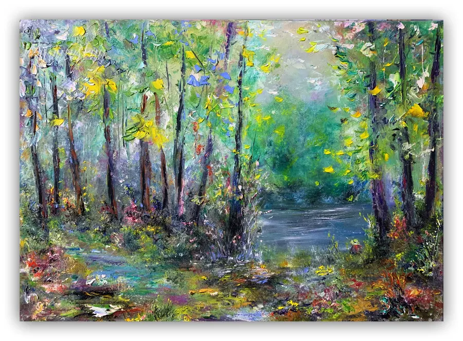 Large Oil Forest — sold original oil painting by Volodymyr Myriyevskyy