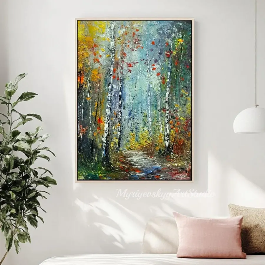 Large Original Forest — sold original oil painting by Volodymyr Myriyevskyy