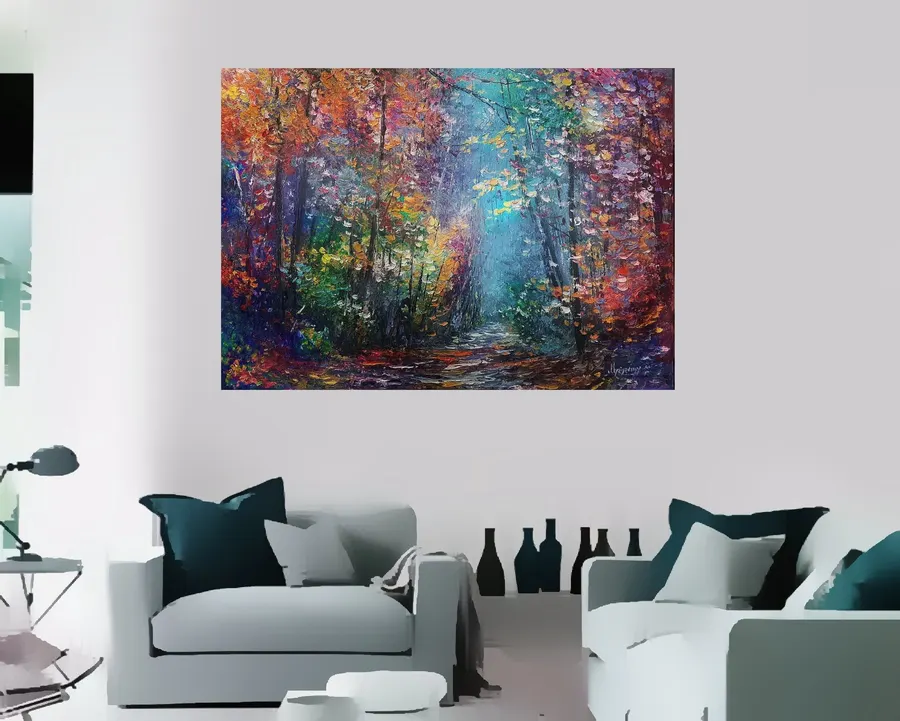 Magical Place In The Fairy Forest By Volodymyr Myriyevskyy — sold original oil painting by Volodymyr Myriyevskyy