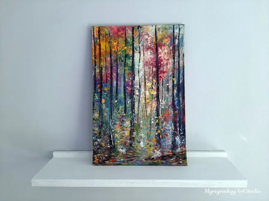Magical Scenery With Angels — sold original oil painting by Volodymyr Myriyevskyy