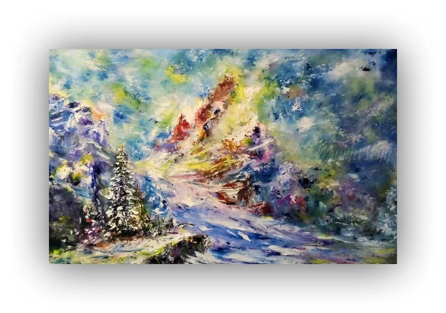Mountains Landscape — sold original oil painting by Volodymyr Myriyevskyy