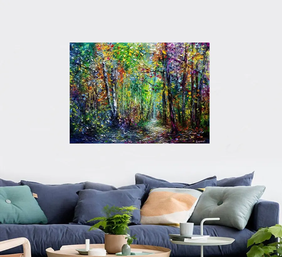 November Autumn — sold original oil painting by Volodymyr Myriyevskyy