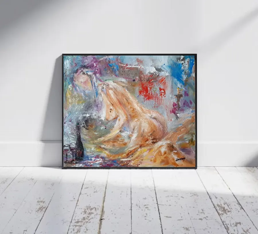 Nude Erotic — sold original oil painting by Volodymyr Myriyevskyy