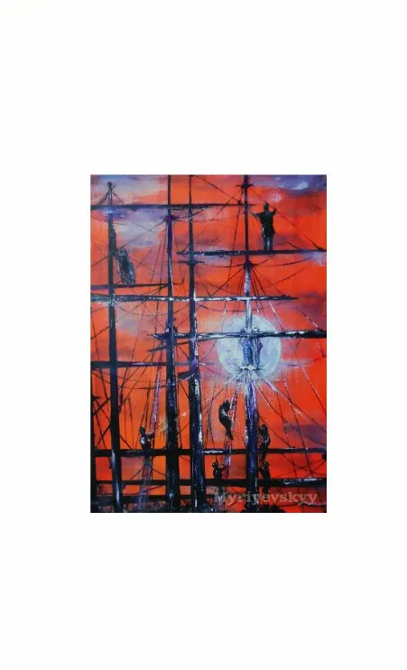 Original Abstract — sold original oil painting by Volodymyr Myriyevskyy