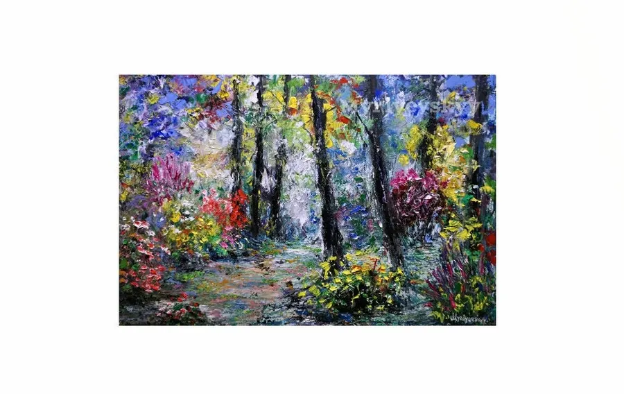 Original Colorful Forest — sold original oil painting by Volodymyr Myriyevskyy
