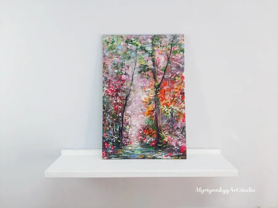 Shady Forest — sold original oil painting by Volodymyr Myriyevskyy