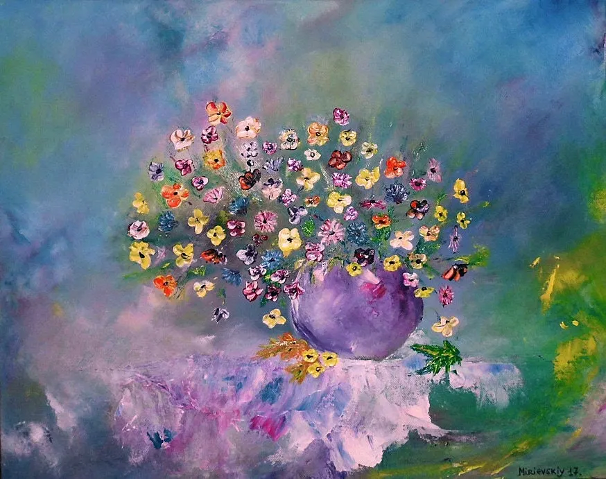 Still Life — sold original oil painting by Volodymyr Myriyevskyy