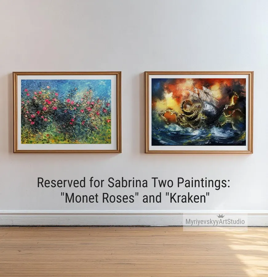 Two Paintings — sold original oil painting by Volodymyr Myriyevskyy