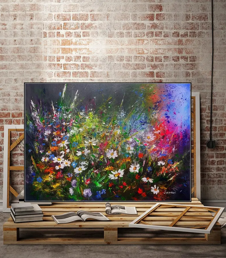 Wildflower Nature Landscape — sold original oil painting by Volodymyr Myriyevskyy