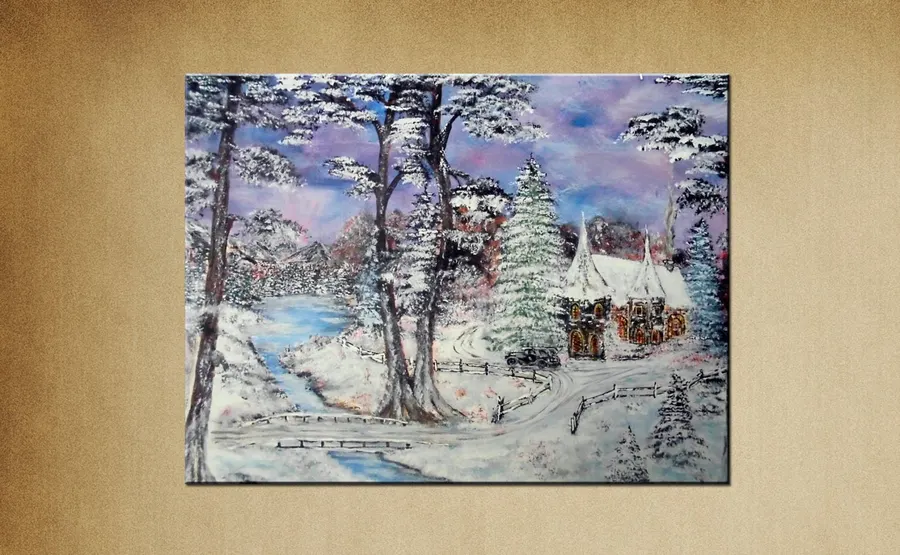 Winter Fantasy — sold original oil painting by Volodymyr Myriyevskyy