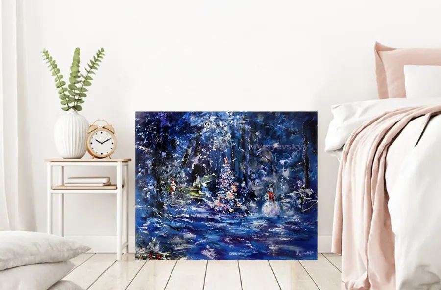 Winter Wonderland — sold original oil painting by Volodymyr Myriyevskyy