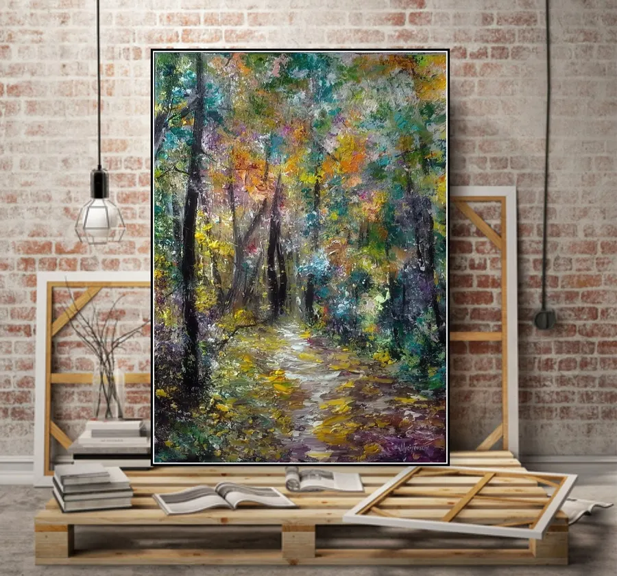 Yellow Forest — sold original oil painting by Volodymyr Myriyevskyy
