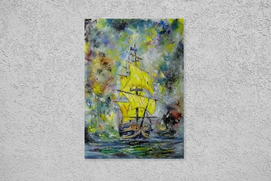 Yellow Sails — sold original oil painting by Volodymyr Myriyevskyy