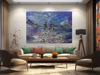 Riding a horse — original impressionist oil painting by Volodymyr Myriyevskyy, 70 × 50 cm (28″ × 20″) — photo 3