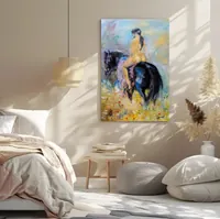 Nude Woman on Horseback — original impressionist oil painting by Volodymyr Myriyevskyy, 40 × 60 cm (16″ × 24″) — photo 6