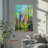 Magical Walk — original impressionist oil painting by Volodymyr Myriyevskyy, 40 × 60 cm (16″ × 24″) — photo 3