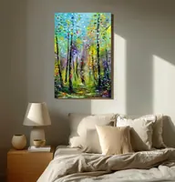 Magical Walk — original impressionist oil painting by Volodymyr Myriyevskyy, 40 × 60 cm (16″ × 24″) — photo 4