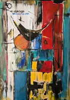 Opinion and Bird — original impressionist oil painting by Volodymyr Myriyevskyy, 50 × 70 cm (20″ × 28″) — photo 1