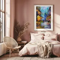 Couple on the Flower Street — original impressionist oil painting by Volodymyr Myriyevskyy, 40 × 60 cm (16″ × 24″) — photo 2