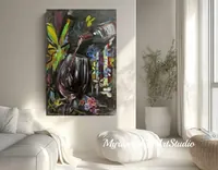 After the First Pour — original impressionist oil painting by Volodymyr Myriyevskyy, 60 × 40 cm (24″ × 16″) — photo 2