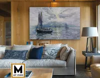 Sails in the Mist — original impressionist oil painting by Volodymyr Myriyevskyy, 80 × 50 cm (31″ × 20″) — photo 5