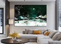 Midnight somewhere — original impressionist oil painting by Volodymyr Myriyevskyy, 60 × 40 cm (24″ × 16″) — photo 4