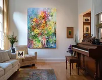 Morning Impression — original impressionist oil painting by Volodymyr Myriyevskyy, 50 × 70 cm (20″ × 28″) — photo 3