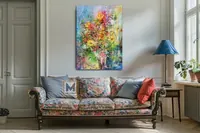 Morning Impression — original impressionist oil painting by Volodymyr Myriyevskyy, 50 × 70 cm (20″ × 28″) — photo 4