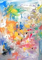 Landscape — original impressionist oil painting by Volodymyr Myriyevskyy, 50 × 70 cm (20″ × 28″) — photo 1