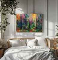 Fairy Tale Forest — original impressionist oil painting by Volodymyr Myriyevskyy, 70 × 50 cm (28″ × 20″) — photo 4