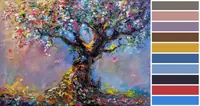 Tree of Life — original impressionist oil painting by Volodymyr Myriyevskyy, 70 × 50 cm (28″ × 20″) — photo 3