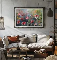 Red Poppies — original impressionist oil painting by Volodymyr Myriyevskyy, 60 × 40 cm (24″ × 16″) — photo 2