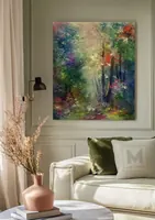 Magic forest — original impressionist oil painting by Volodymyr Myriyevskyy, 50 × 60 cm (20″ × 24″) — photo 5