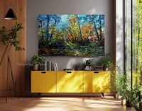 Path through the woods — original impressionist oil painting by Volodymyr Myriyevskyy, 80 × 50 cm (31″ × 20″) — photo 5